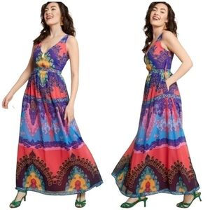 Modcloth Muster the Length Maxi Dress in Indigo